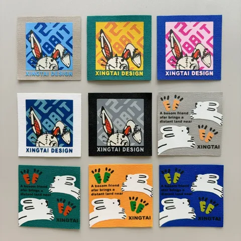 Graffiti Cartoon Rabbit Heat Transfer Garment Patch Clothing Decorative Applique Badge Label For Jacket Hoodie Bag