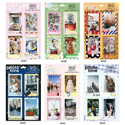 Pegatinas Decorativas De Marcos De Fotos Para Diario DIY Álbum De Recortes Pegatinas De Pared Papelería Bonita Pegatinas Decorativas Para Planificador