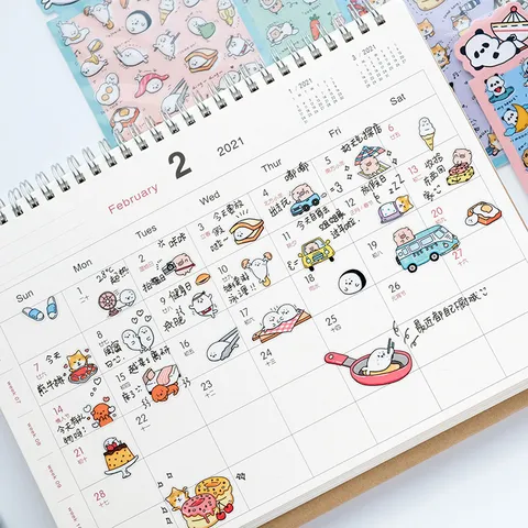 Pegatinas Decorativas de PVC de Animales Lindos Kawaii Dibujos Animados Foca Cerdo Panda Cachorro Gato Oveja Planificador Papelería Pegatina