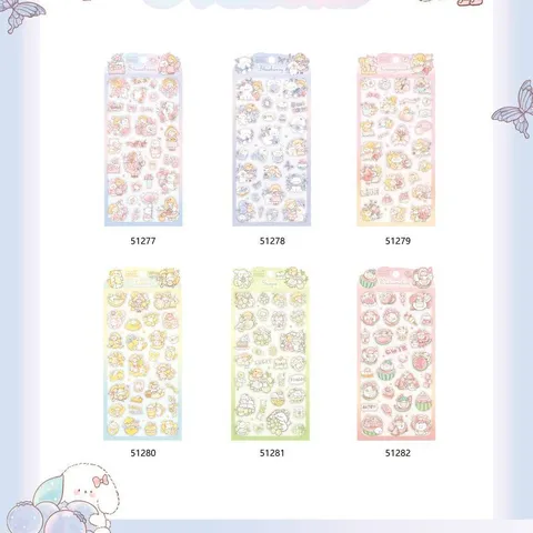 Lindo Conjunto de Pegatinas Decorativas de PVC de Animales y Frutas de Dibujos Animados para Diario Taza de Agua Manualidades DIY