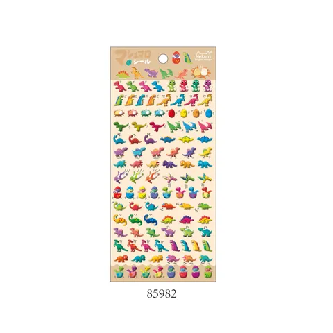 Cute Mini Dinosaur Marine Life Outer Space Cartoon Foam Stickers Decorative Journaling Stationery Craft Stickers