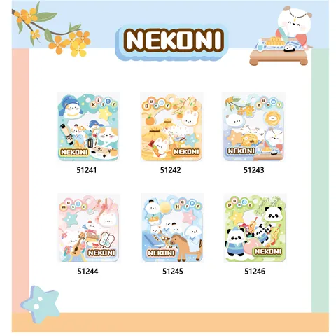Pegatinas de Papel Láser de Animales Lindos Suministros de Papelería Scrapbooking Estética de Dibujos Animados para Diario y Manualidades DIY