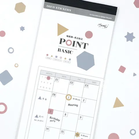 Adesivi di Indice in Carta Minimalisti Note Adesive Decorative per Pianificatore Ufficio