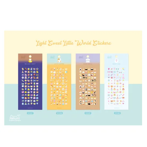Mini PVC Cartoon Decorative Stickers Cute Balloon Cat Dog Candy Design Hand Ledger Stationery Supplies