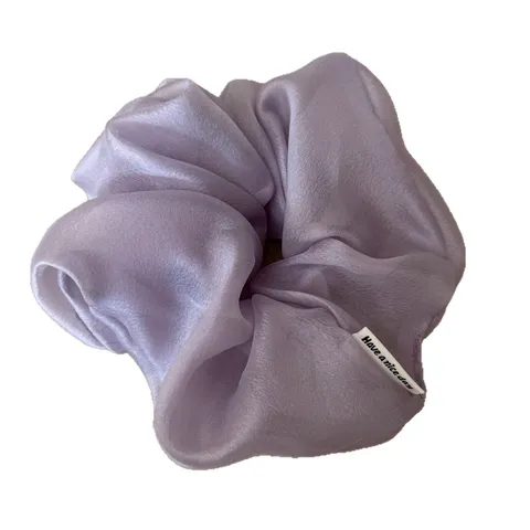 Koreanischer Stil Große Organza Mesh Scrunchie Für Damen Sanfte Einfarbig Haargummi Elegante Haarschmuck Hohe Elastizität Kopfschmuck Mädchen Geschenk