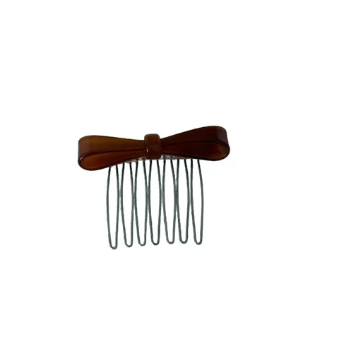 Elegant Acetate Bowknot Hair Comb For Women Korean Style Metal Teeth Insert Comb Side Clip Bangs Hair Accessories Decor