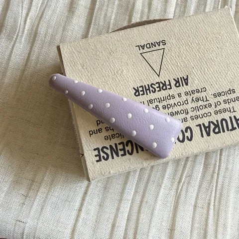 Süße Bonbonfarbene Polka Dot BB Haarspangen PU Leder Eingefasste Metall Snap Clips Koreanischer Stil Haarschmuck Für Damen