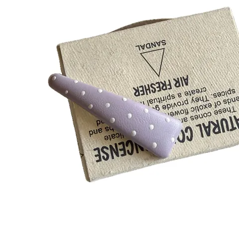 Süße Bonbonfarbene Polka Dot BB Haarspangen PU Leder Eingefasste Metall Snap Clips Koreanischer Stil Haarschmuck Für Damen