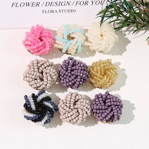 Hecho a Mano Abalorios de Vidrio Flor DIY Accesorios Lindo Pendiente Pinza de Pelo Zapato Flor Componente Joyería
