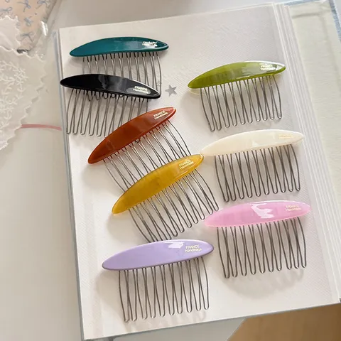 Koreanischer Acetat Haarkamm Für Damen Hoher Schädel Volumen Haarklammer Elegante Seiten Haarnadel Haar Styling Zubehör