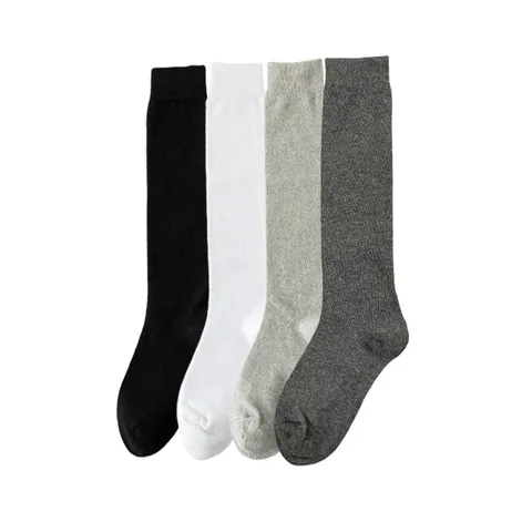 Calze Lunghe JK da Donna Tinta Unita Cotone Calze al Ginocchio Stile Giapponese Calze Modellanti per Gambe