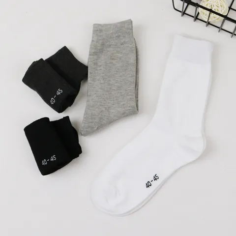 Calze al polpaccio da uomo Casual Affari Traspirante Tinta unita Poliestere Calze tubolari Primavera Estate Moda Comfort Calze