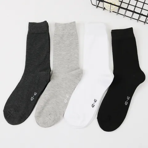 Calze al polpaccio da uomo Casual Affari Traspirante Tinta unita Poliestere Calze tubolari Primavera Estate Moda Comfort Calze