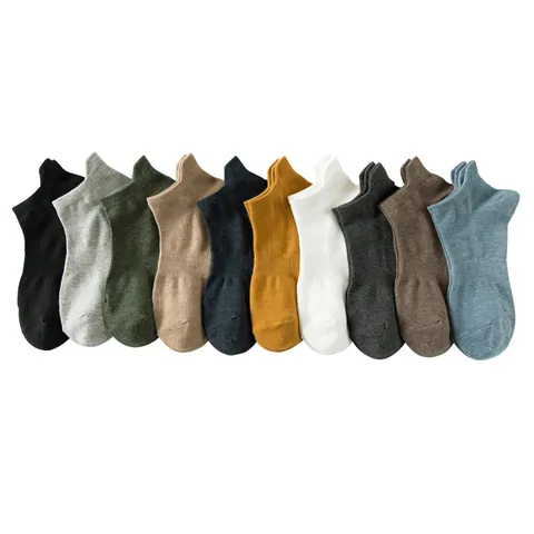 Uomini Donne Tinta Unita Fantasmini Cotone Traspirante Assorbente del Sudore Calzini Corti alla Caviglia Accessori Casual