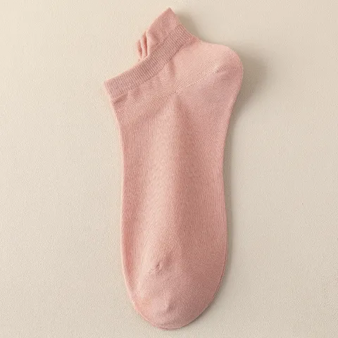 Calzini Corti in Cotone da Donna Primavera Estate Traspiranti Calzini Fantasmino a Taglio Basso Tinta Unita Casual