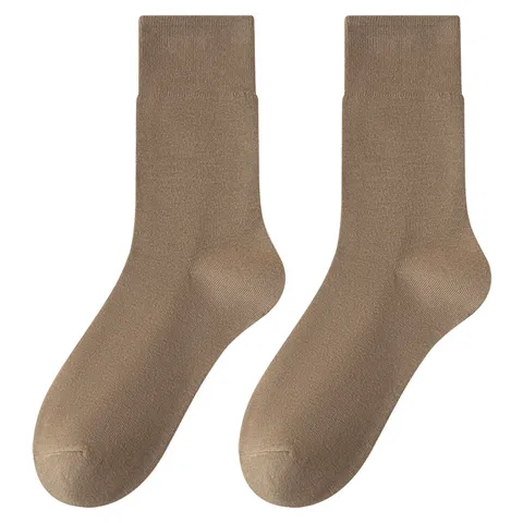 Calze Slouch in Cotone da Donna Calzino a Tubo Medio Tinta Unita Casual Stile Giapponese Abbigliamento Quotidiano Comfort Traspirante
