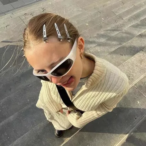 Punk Cool Metal Hollow Out Duckbill Hair Clip Seamless Creaseless Hairpin For Women Bangs Fixing Hair Root Volumizing All Match Styling Tool Accessories