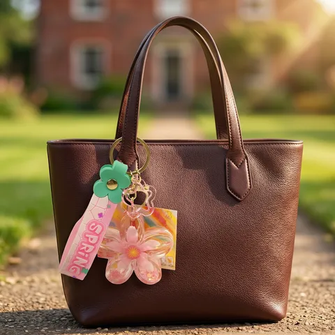 Süße Sakura Flüssigkeit Treibsand Schlüsselanhänger Acryl Kirschblüte Schwimmende Flasche Tasche Anhänger Auto Schlüsselring Für Damen Mädchen Geschenk
