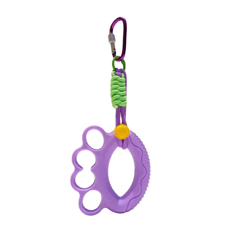 Creative Silicone Finger Gripper Keychain Portable Hand Strength Exerciser Ring Pendant Car Bag Charm Decoration For Rehabilitation