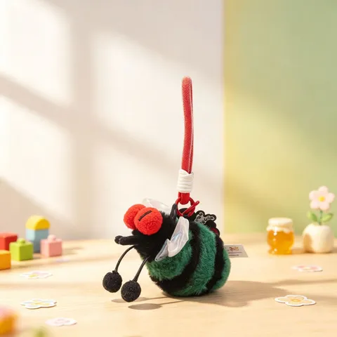 Creative Scented Insect Plush Keychain Pendant Funny Bug Worm Plush Toy Car Key Ring Bag Hanging Ornament Gift For Kids Friends