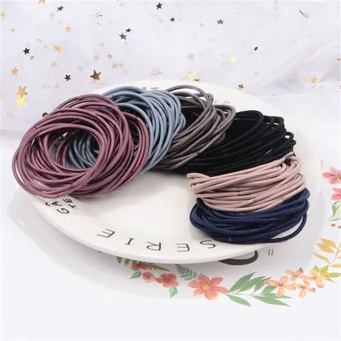Elatici per Capelli in Nylon senza Cuciture Minimalisti Alta Elasticità Anelli per Capelli da Donna Accessori Quotidiani