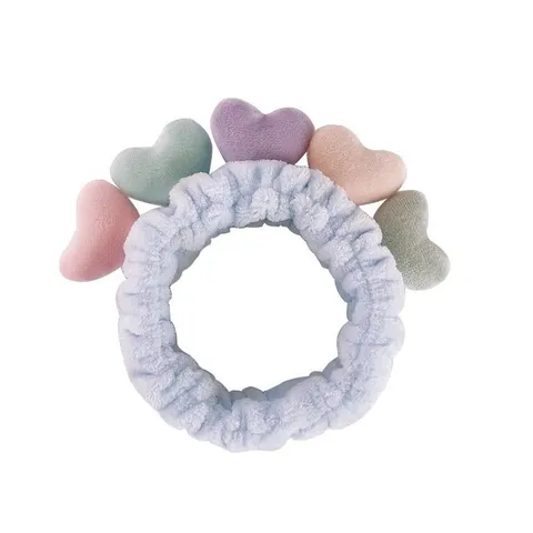 Carina Fascia per il Viso in Peluche a Cuore in Morbido Pile per Trucco Accessori per Capelli per Casa