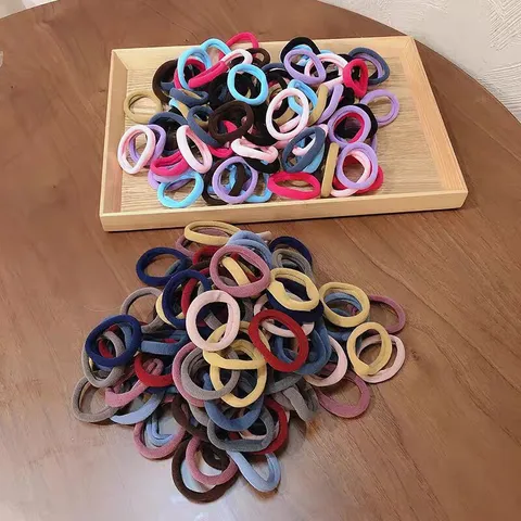 Women Hair Ties High Elastic Seamless Hair Scrunchies Minimalist Fabric Hair Accessories Daily Styling Hair Ponytail Holder