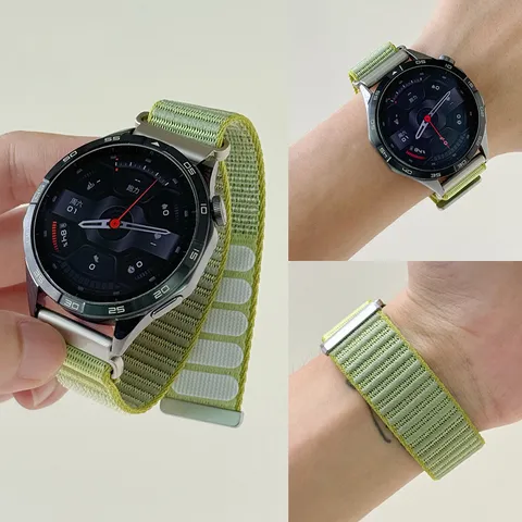 Cinturino per Orologio in Nylon Tessuto Universale Anello Velcro Tessuto di Montagna Banda Sportiva di Ricambio per Smartwatch