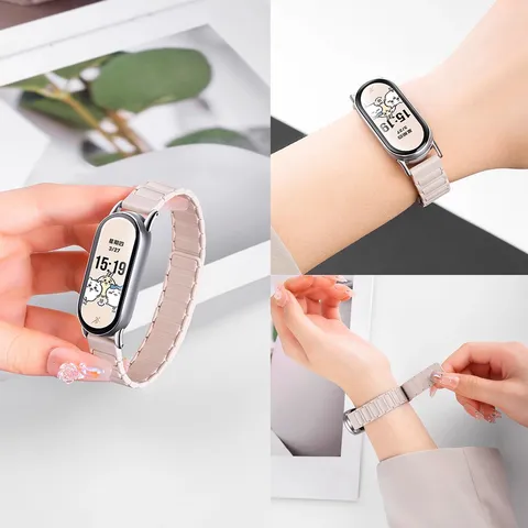 Cinturino Smartwatch Magnetico in Silicone Cinturino di Ricambio alla Moda per Accessori