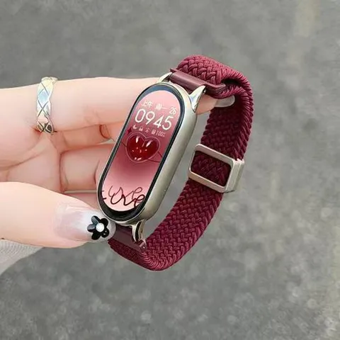Nylon Woven Elastic Magnetic Watch Band For Xiaomi Smart Band Replacement Wrist Strap Breathable Fashion Accessory