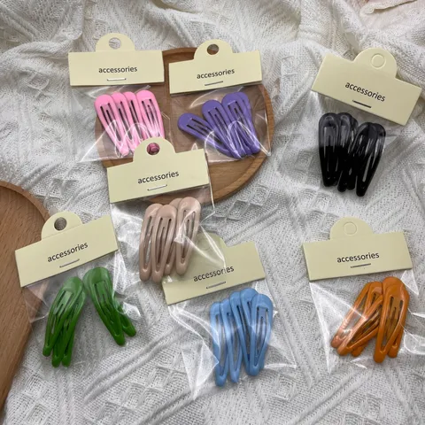 Carino Dolce Fresco Forcine di Metallo Colorate Semplici Fermagli Laterali per Frangia Accessori per Donne e Ragazze