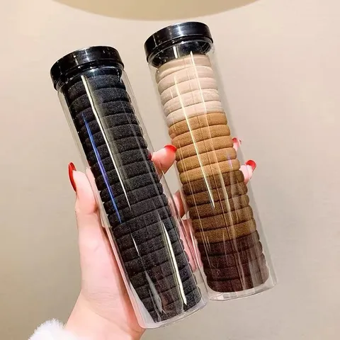 Minimalista Senza Cuciture Elastici per Capelli ad Alta Elasticità Donne Accessori Capelli Colori Assortiti