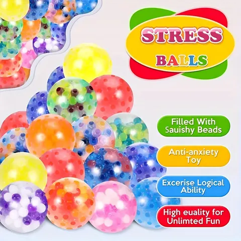 Anti Stress Wasserperlen Ball TPR Weich Squishy Spielzeug Zur Angstlinderung Mini Quetsch Sensorik Ball Vent Spielzeug