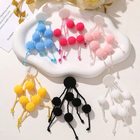 DIY Borla Pompon Flor Accesorios Con Cuentas Para Pendientes Hechos A Mano Bolsos Y Adornos Para El Cabello Manualidades