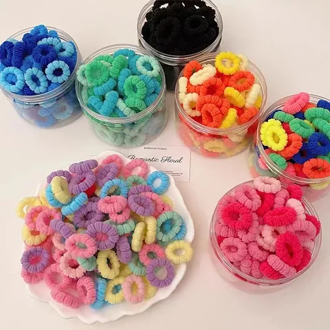 Children Hair Ties Baby High Elasticity Hair Scrunchies Infant Elastic Rubber Bands Colorful Hair Accessories for Toddlers Girls