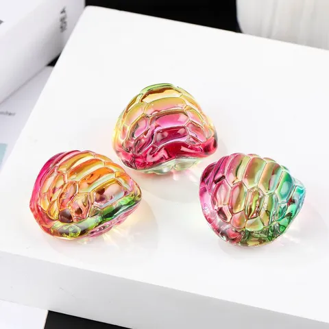 Colored Glaze Turtle Shell Ornament Lucky Golden Tortoise Figurine Feng Shui Home Office Car Dashboard Decor Collectible Craft