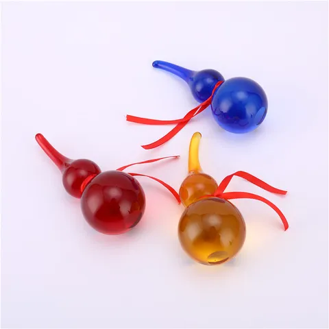 Figurine de Gourde en Cristal Feng Shui Richesse Ornement Chanceux Verre Coloré Décoration Intérieure Cadeau Artisanale