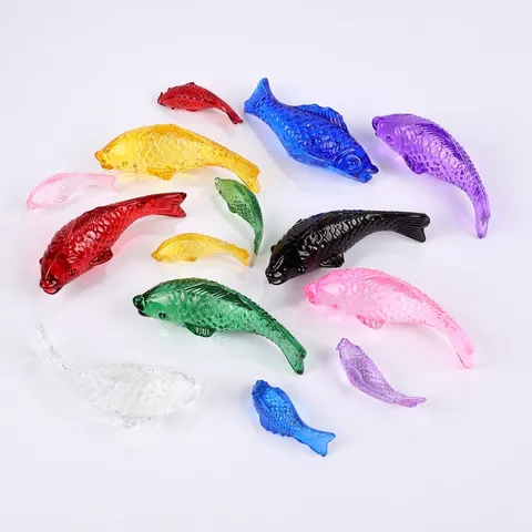 Handmade Crystal Fish Figurine Colorful Glass Animal Statue Feng Shui Desktop Ornament Home Decor Gift
