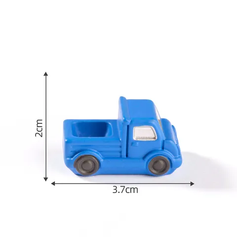 Miniature Resin Traffic Vehicle Ornaments Cartoon Car Fire Truck Micro Landscape DIY Desk Decor Accessories
