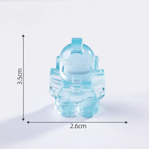 Mini Luminous Mecha Robot Figure Resin Ornament Glow In The Dark Miniature Micro Landscape Desktop Decor Cartoon Toy Gift