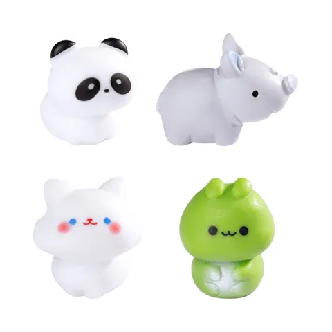 Lindas Figuras de Animales de Resina Miniatura Decoración de Micro Paisaje de Musgo Artesanía de Dibujos Animados Ornamentos de Escritorio Juguetes de Animales Pequeños