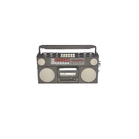 1:12 Dollhouse Miniature Radio Plastic Vintage Recorder Model Toy Doll House Decorative Miniature Sound Equipment