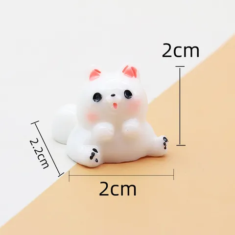 Schattige Simulatie Mini Hars Dier Papegaai Hond Cartoon Figuur Model Micro Landschap Miniatuur Ornament Bureaublad Decor