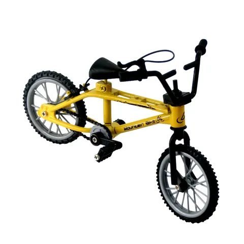 Mini Alloy Finger Bicycle Model Retro Double Bar BMX Finger Bike Toy Miniature Desktop Ornament For Kids