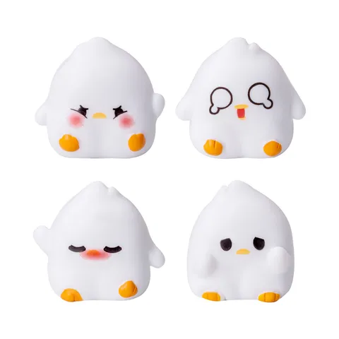 Mini Resin Duck Figurine Cartoon Animal Miniature Micro Landscape Desktop Ornament DIY Dollhouse Craft Decor
