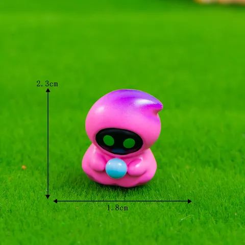 Mini Paisaje Figura de Resina Lindo Dibujos Animados Pequeño Monstruo Muñeca Escritorio Coche Decoración Adorno