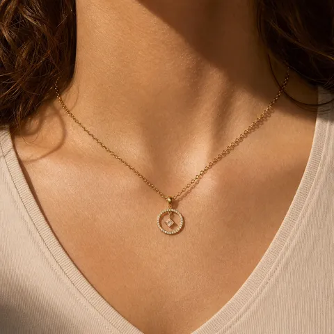 Vintage Edelstahl Zirkonia Schmuckset Für Damen 18K Vergoldet Geometrisch Herz Wassertropfen Halskette Armband Ohrringe Schmuck