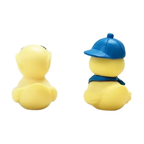 Cute Cartoon Little Yellow Duck PVC Figurine Miniature Micro Landscape Ornament For Desktop Decor Gift
