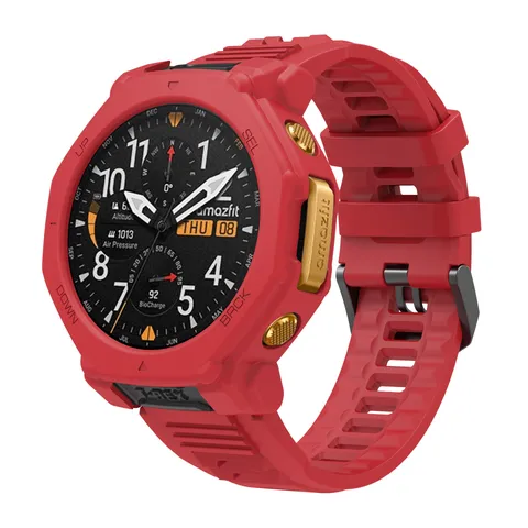 Silicone Protective Case For Amazfit T-REX3 Pro Drop Resistant Shockproof Soft Cover Watch Shell Accessories