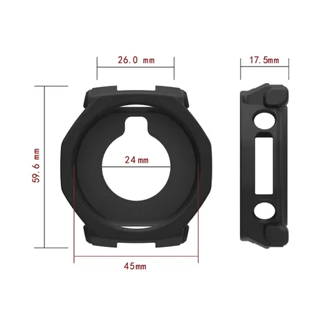 Smartwatch Protective Case For Amazfit T Rex Ultra 2 Silicone Hollow Bumper Cover Shockproof Sports Watch Shell Accessories